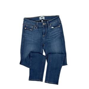 Paige Verdugo Crop Womens Skinny Jeans US Size 25 Dark Wash Stretchy Rayon Blend